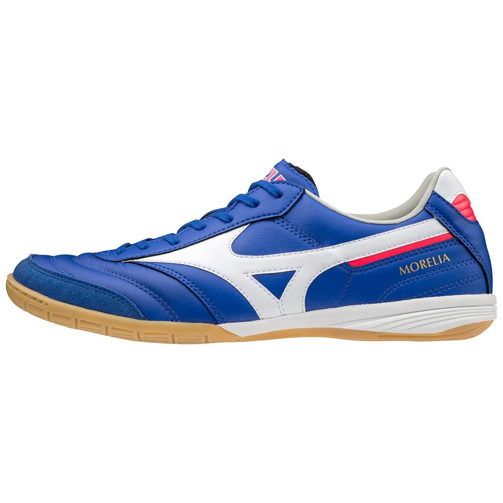 Damske Kopačky Mizuno Morelia Indoor Modre/Biele Vypredaj XQVZ32056